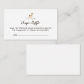 Waterverf Jongen Herten Witte Luier Raffle Enclosu Informatiekaartje (Voorkant / Achterkant)