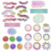 Waterverf Journal Decoration Kit DIY Planner Sticker (Voorkant)