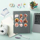 Waterverf Journal Herfst meisje plakboek briefpapi Sticker (iPad Cover)
