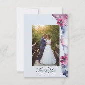 Waterverf Julia Floral bedankje Bedankkaart (Voorkant)