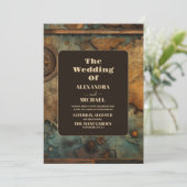 Waterverf Kaart Reizen Bruiloft (Staand voorkant)