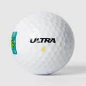 Waterverf Kaart van Florida Golfballen (Logo)