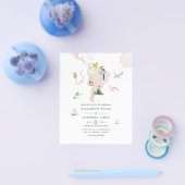Waterverf-kaart van Rio Destination Wedding Invite Flyer (Enkel)