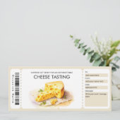 Waterverf Kaasproeverij Cadeaubon Kaart (Staand voorkant)