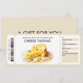 Waterverf Kaasproeverij Cadeaubon Kaart (Voorkant / Achterkant)