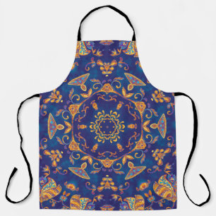 Waterverf Kaleidoscoop Mandala Oriental Design. Schort