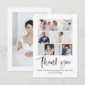 Waterverf kalligrafie dank u kaart (Voorkant / Achterkant)