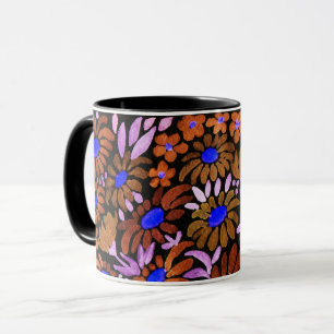 Waterverf kamille weide bloemen bloemveld d mok
