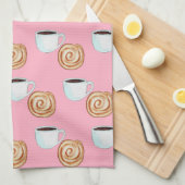 Waterverf Kaneel Bun Gebak Koffie Theedoek (Quarter Fold)