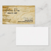 Waterverf Kapper Restaurant Cutting Board Visitekaartje (Voorkant / Achterkant)