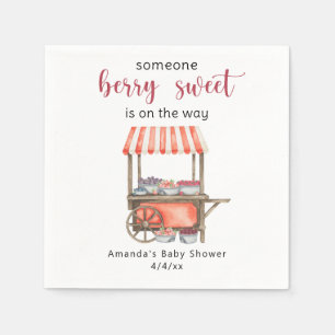 Waterverf Kar Peren Baby shower Servet