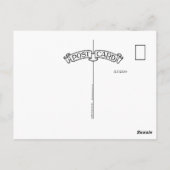 Waterverf kardinaal briefkaart (Achterkant)