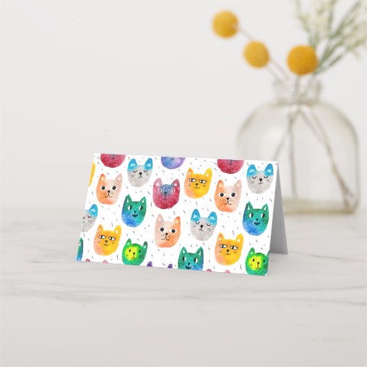 Waterverf katten en vrienden (Voorkant)