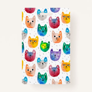 Waterverf katten en vrienden badge