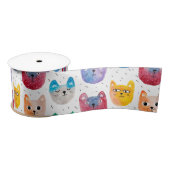 Waterverf katten en vrienden lint (Spoel)