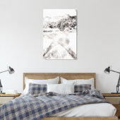 Waterverf Kayak Canvas afdrukken (Insitu (Slaapkamer))
