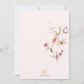 Waterverf Kersenbloesem Afstuderen Aankondiging (Achterkant)