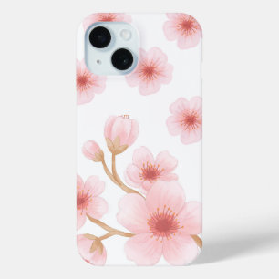 Waterverf Kersenbloesem Japan Roze Bloem