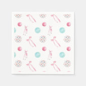 Waterverf Kerst Baby Meisje Douche Servet (Voorkant)