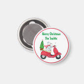 Waterverf Kerst — Beer Naam Magnet Magneet (Voorkant / Achterkant)