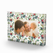 waterverf Kerst Botanisch lijst Fotoblokken (Rechts)