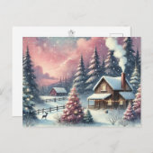  Waterverf kerst Briefkaart (Voorkant / Achterkant)