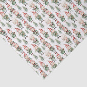 Waterverf Kerst elf betegeld Tissuepapier (Detail)