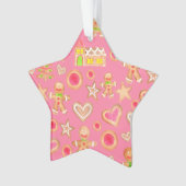 waterverf Kerst gingerbread koekjes Ornament (voorkant)