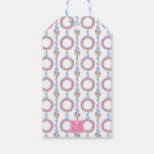 Waterverf Kerst Kleurrijke Tinsel & Baubles Cadeaulabel (Achterkant)