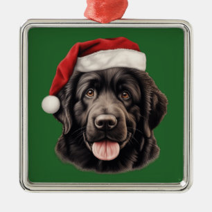Waterverf Kerst Newfoundland Ornament