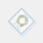 Waterverf kerst notenkraker krans behuizing servet (Hoek)