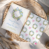 Waterverf kerst notenkraker krans feestdagenkaart