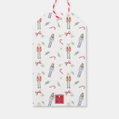 Waterverf kerst notenkrakers cadeaulabel (Achterkant)