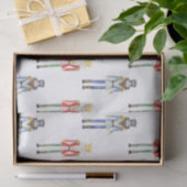 Waterverf kerst notenkrakers tissuepapier (Geschenk)