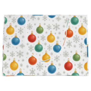 Waterverf Kerst Ornamenten & Sneeuwvlokken - Groot Cadeauzakje