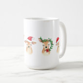 Waterverf Kerst Schattigee Caribou Mok (Voorkant rechts)