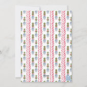 Waterverf Kerst Topiary Bamboe Foto Feestdagenkaart (Achterkant)