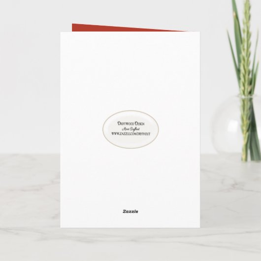 Waterverf kerst uil met geschenken feestdagen kaart (Achterkant)