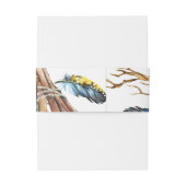 Waterverf kerst uitnodigingen wikkel (Achterkant Voorbeeld)