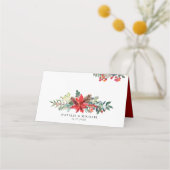 Waterverf kerstbloemen en ringzegens (Achterkant)