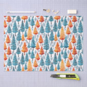  Waterverf kerstbomen Tissuepapier (Craft)