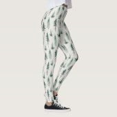 Waterverf kerstbomen vakantiepatroon leggings (Rechts)