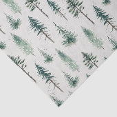 Waterverf kerstbomen vakantiepatroon tissuepapier (Detail)