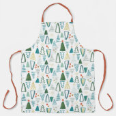 Waterverf kerstboom Apron Schort (Voorkant)