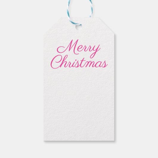 Waterverf kerstboom cadeaulabel (Achterkant)