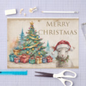 Waterverf Kerstboom & Cadeaus Vrolijk Kerstfeest Tissuepapier (Craft)