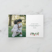 Waterverf kerstboom | Foto Feestdagen Kaart (Binnen)