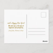 Waterverf kerstboom met versieringen briefkaart (Achterkant)