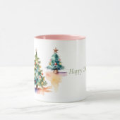 Waterverf kerstboom mok (Midden)