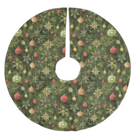 Waterverf kerstboom ornament rok